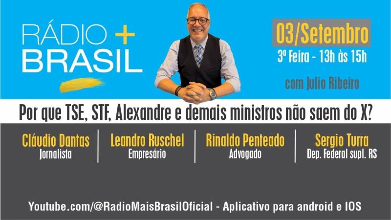 Dica do Políbio: Hoje tem Cláudio Dantas e Leandro Rushel no Canal +Brasil, com Júlio Ribeiro
