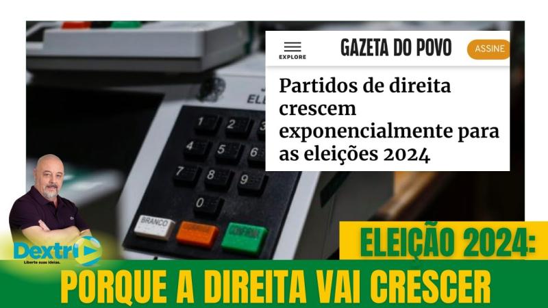 Paulo Moura explica por que a direita vai crescer nas eleições deste ano Paulo Moura é cientista político e editor do Canal Dextra, que aceita assinantes.