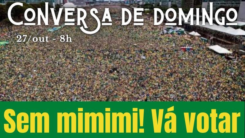 Dica da Maria: Vote cedo e evite surpresas... - Amanhã às 7h no Canal de Brasília, sob o comando de Alfredo Bessow.