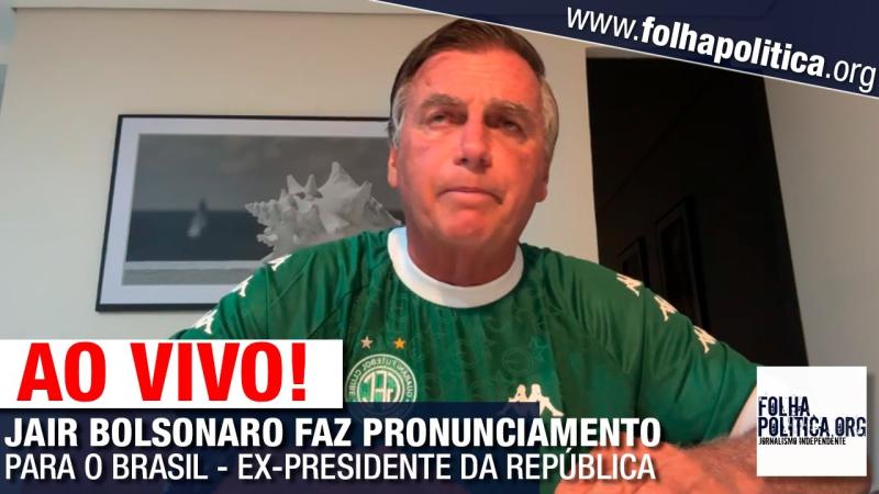 Dica do Políbio: Veja e ouça o que diz Bolsonaro para o Brasil Este material é da Folha Política.