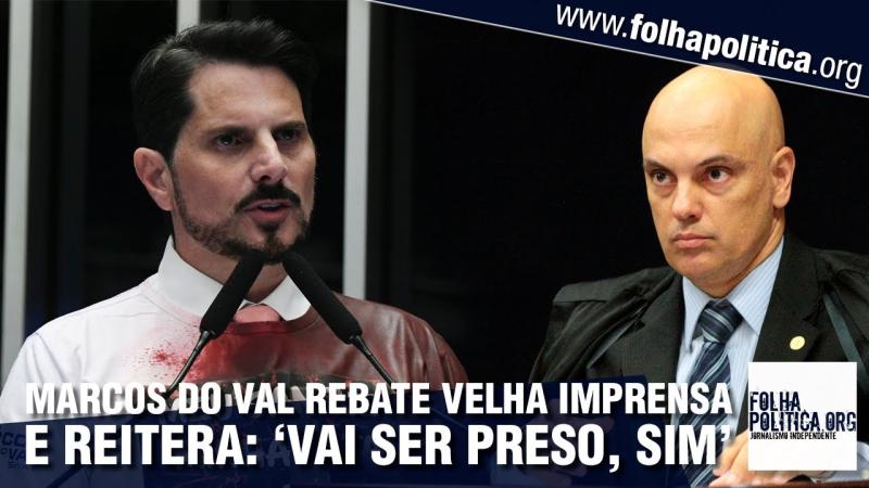 Senador Marcos do Val defende a prisão imediata do ministro Alexandre de Moraes Este material é da Folha Política.