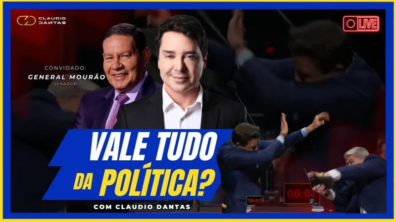 Agora, ao vivo, senador Mourão é entrevistado por Cláudio Dantas. Acompanhe.