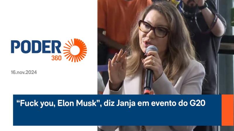 Veja Janja mandando Elon Musk se foder. O vídeo tem restriçõe simpostas pelo You Tube, mas dá para ver. Este material é do site Poder360.