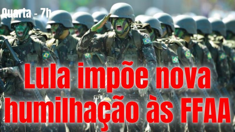 Dica da Maria: Amanhã, 04/08, às 7h, no Canal de Brasília, sob o comando de Alfredo Bessow, - FFAA: nova humilhação - Vai lá e ativa o sininho.