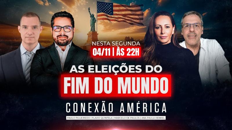 Dica do Políbio: Paulo Figueiredo, Ana Paula Henkel e convidados analisam as eleições nos Estados Unidos. Acompanhe.