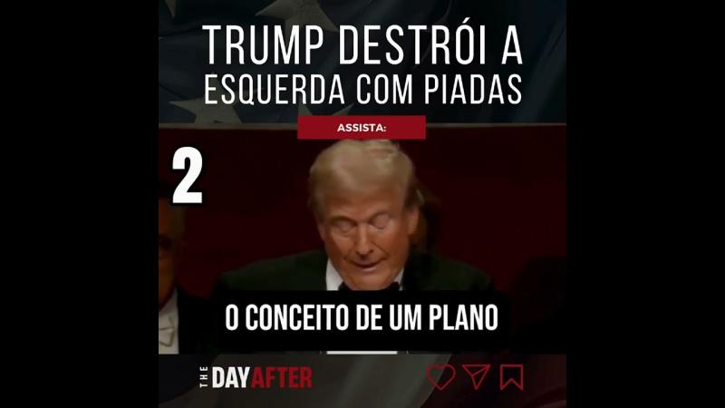 Trump ri dos democratas. Veja o video. Todos os anos, os principais líderes políticos dos EUA participam de um jantar beneficente promovido por uma fundação católica, o Al Smith Dinner, que faz alusão ao seu fundador.A tradição desse evento é que os polí